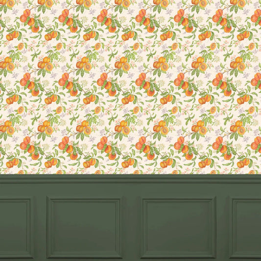 Peach Harvest Wallpaper - Orange - Voyage Maison - PHARVES/WPO/MUL - Premier Wallcovering
