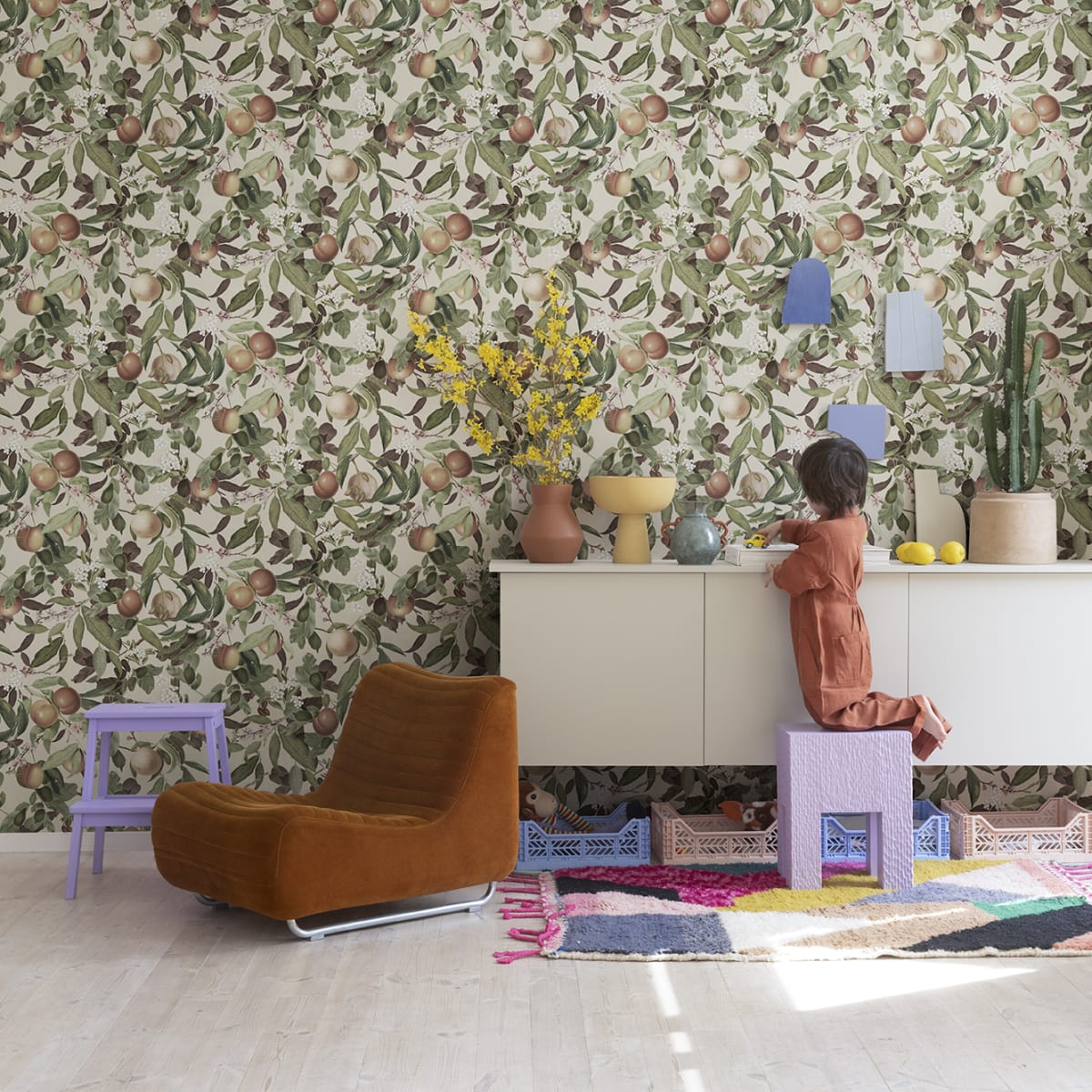 Peach Valley Wallpaper - Sand - Rebel Walls - R17992 - Premier Wallcovering