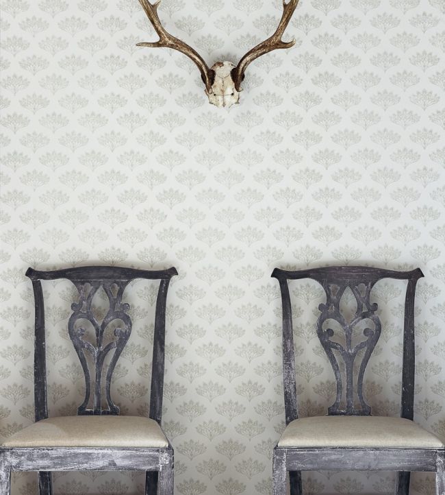 Peacock Wallpaper - Grey - BG1300102 - Barneby Gates - Premier Wallcovering