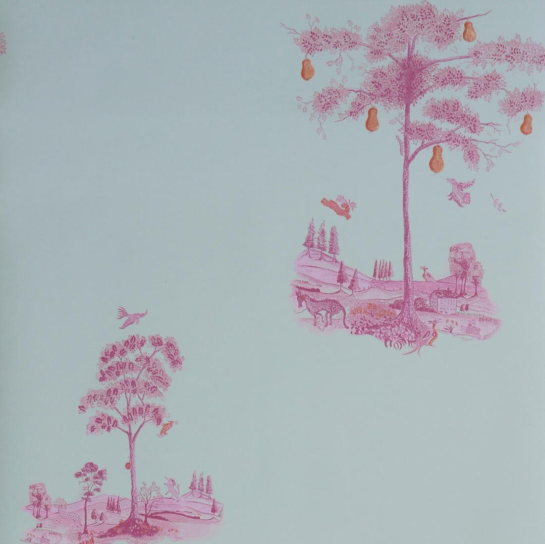 Pear Tree Wallpaper - Sunset Pink - Andrew Martin - KKPTSU - Premier Wallcovering