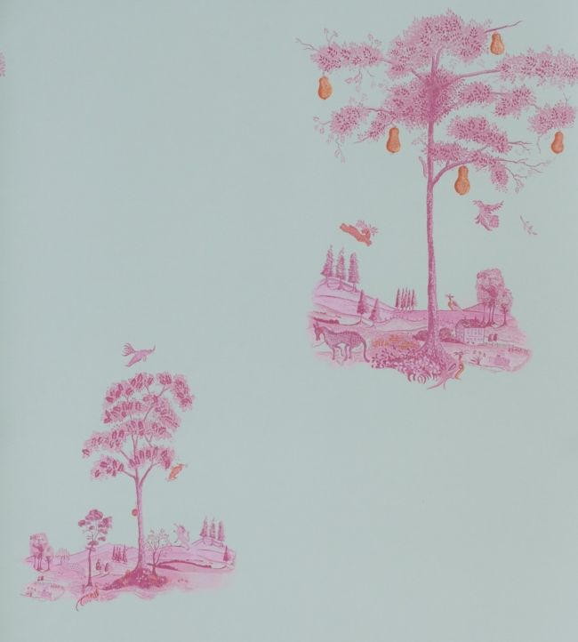 Pear Tree Wallpaper - Sunset Pink - Andrew Martin - KKPTSU - Premier Wallcovering