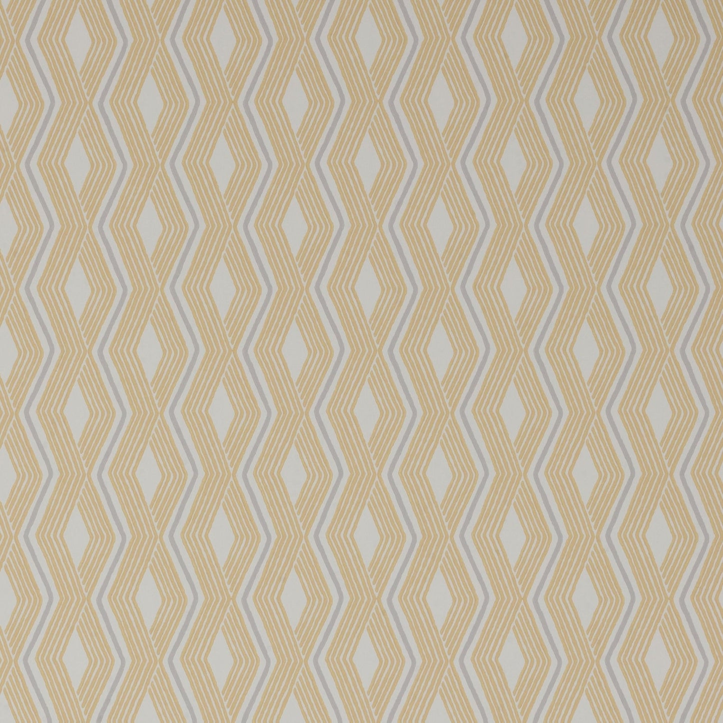 Pemba Wallpaper - Yellow/Grey - J177W - 01 - Jane Churchill - Premier Wallcovering
