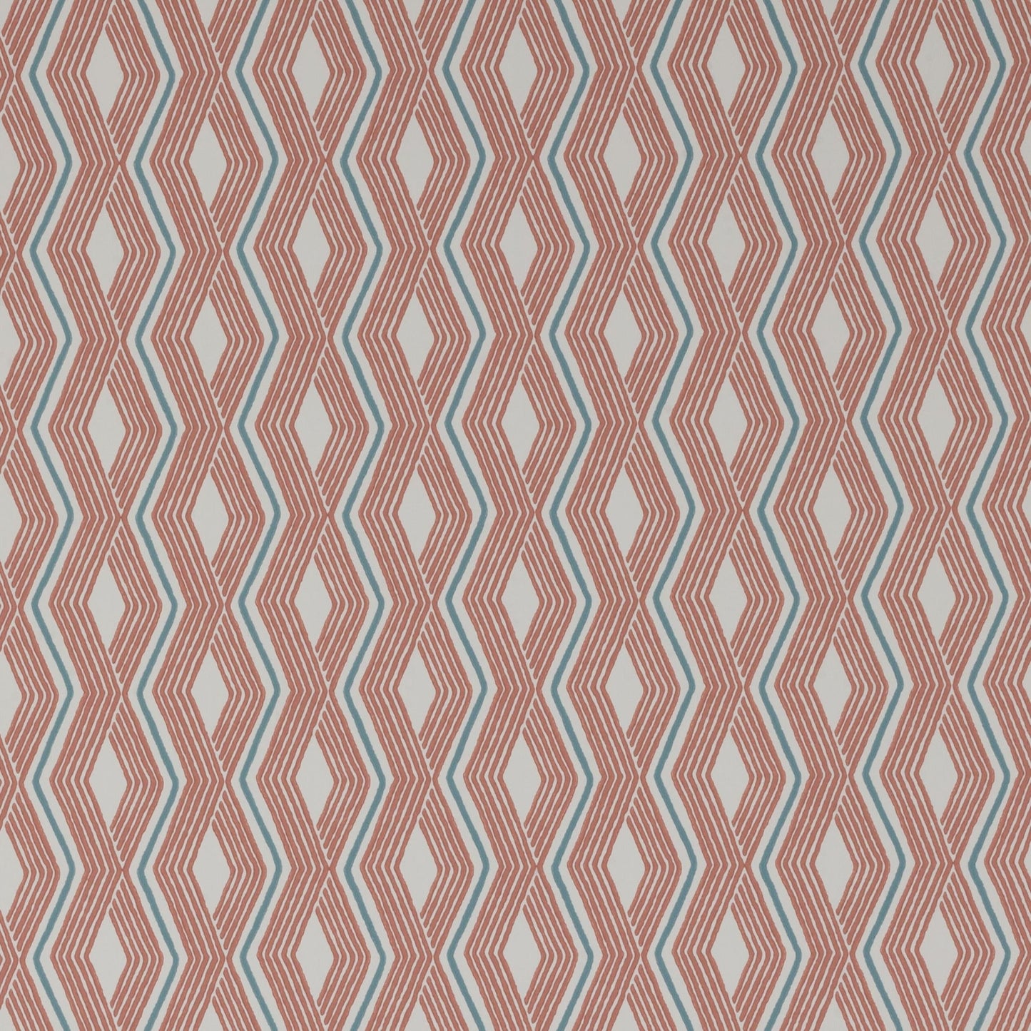 Pemba Wallpaper - Red/Blue - J177W - 02 - Jane Churchill - Premier Wallcovering