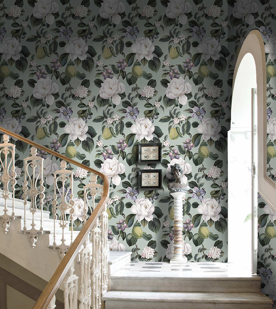 Pendula Wallpaper - Aqua - Holden Décor - 91912 - Premier Wallcovering