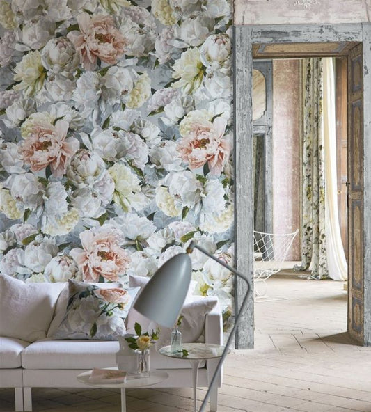 Peonia Grande Wallpaper - Zinc - PDG1102/01 - Designers Guild - Premier Wallcovering