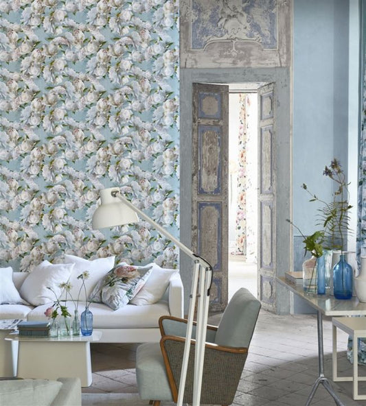 Peonia Wallpaper - Ivory - PDG1094/02 - Designers Guild - Premier Wallcovering