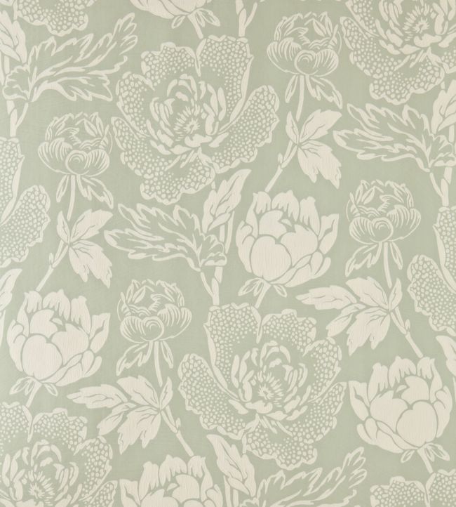 Peony Wallpaper - Green - 2313 - Farrow & Ball - Premier Wallcovering