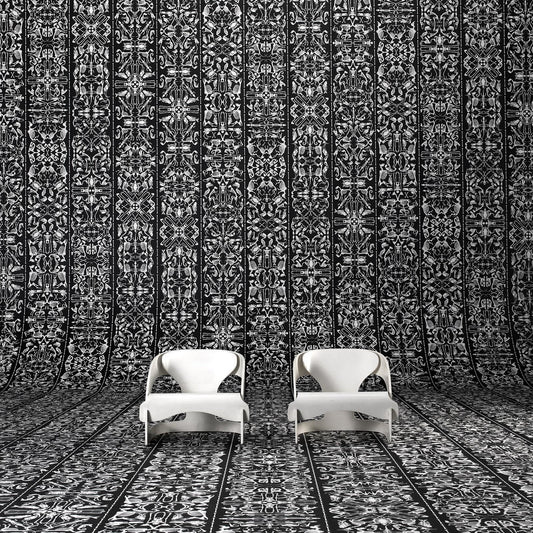 Perished Wallpaper - Black - NLXL - JOB - 03 - Premier Wallcovering