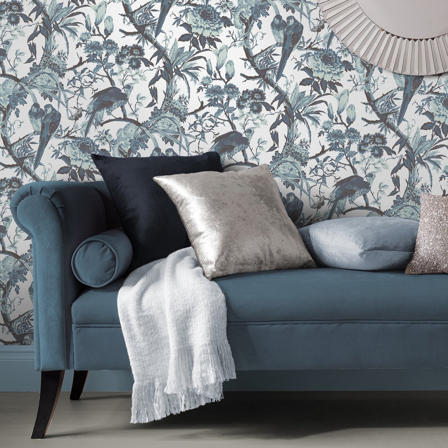 Perrow Wallpaper - Ink - Graham & Brown - 127909 - Premier Wallcovering
