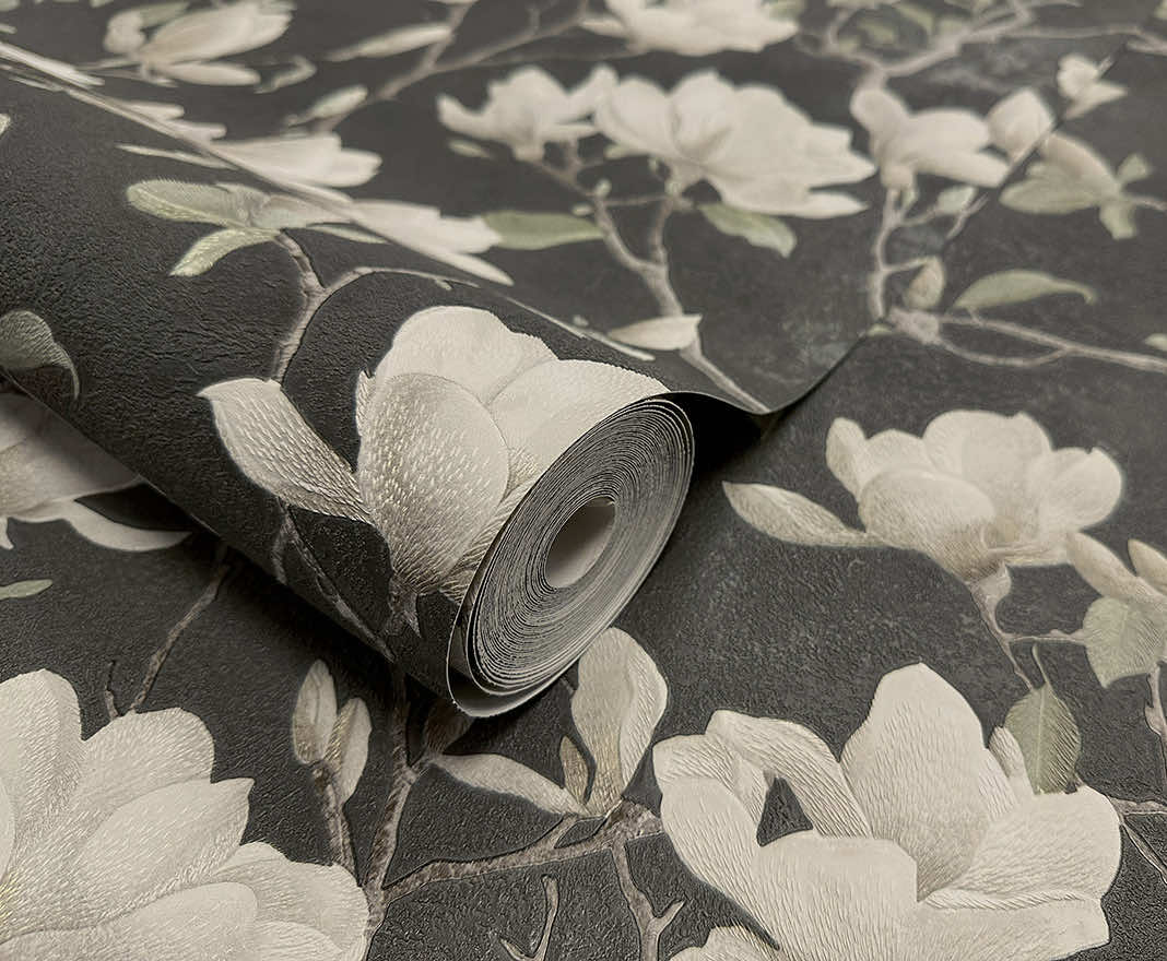 Petalina Wallpaper - Charcoal - Holden Décor - 36403 - Premier Wallcovering