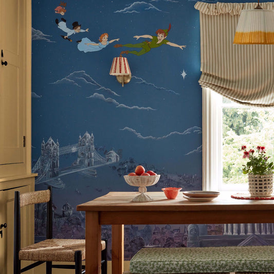 Peter Pan Wallpaper - Evening Blue - DDIW217293 - Sanderson - Premier Wallcovering