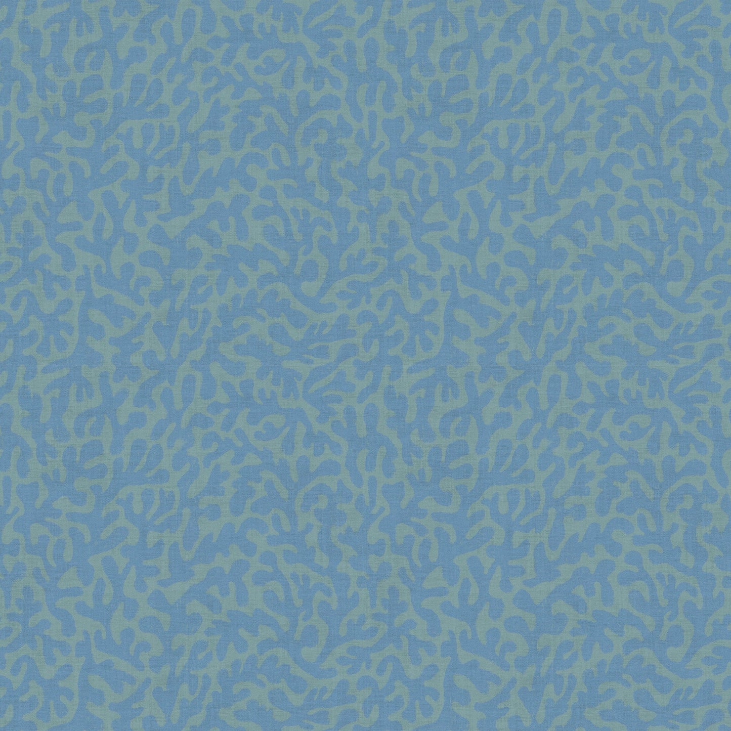 Petite Coral Cove Wallpaper - Cornflower Blue and Rustic Green - Lucie Annabel - LAN100441 - Premier Wallcovering