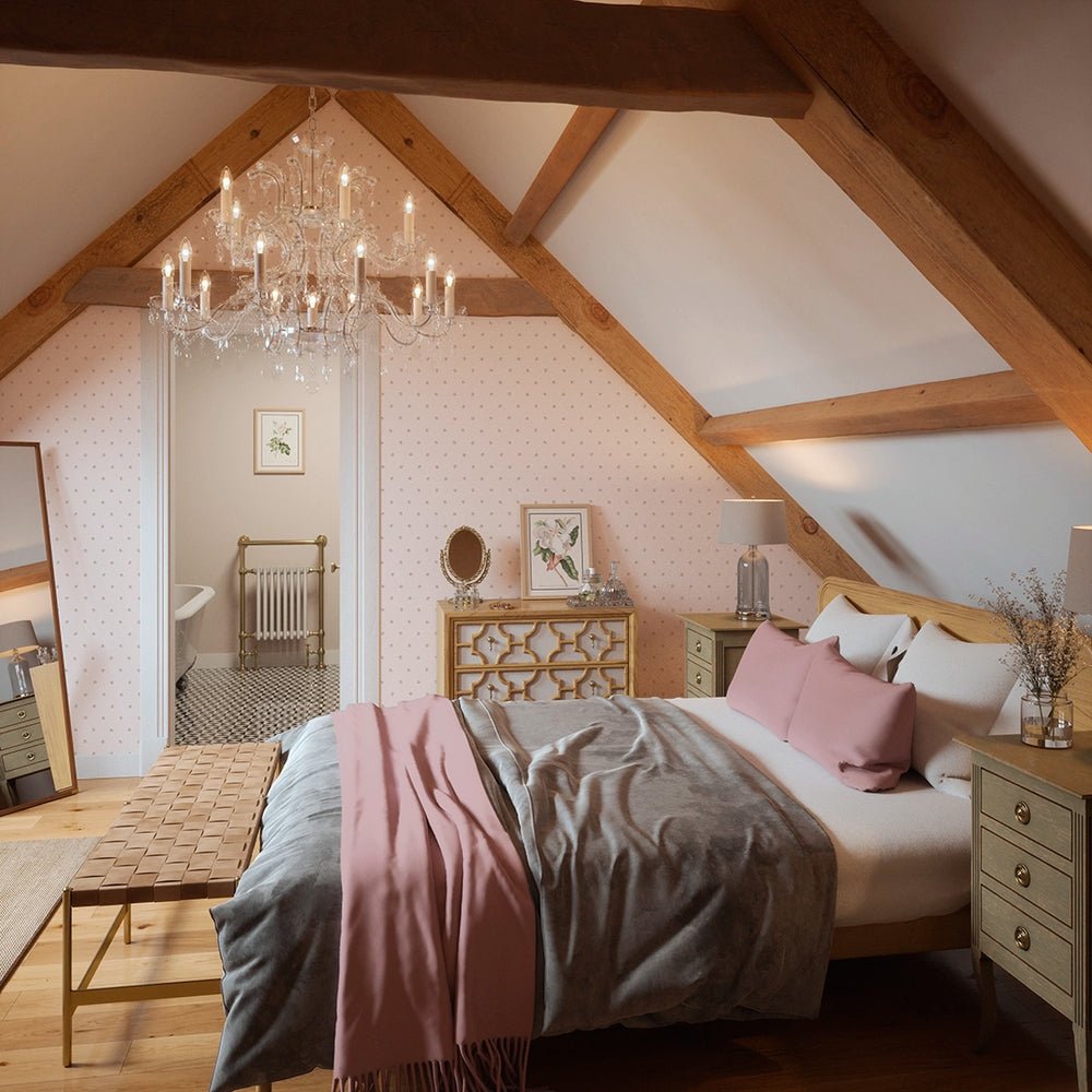 Petite Peonies Wallpaper - Dusty Pink - LAN100371 - Lucie Annabel - Premier Wallcovering
