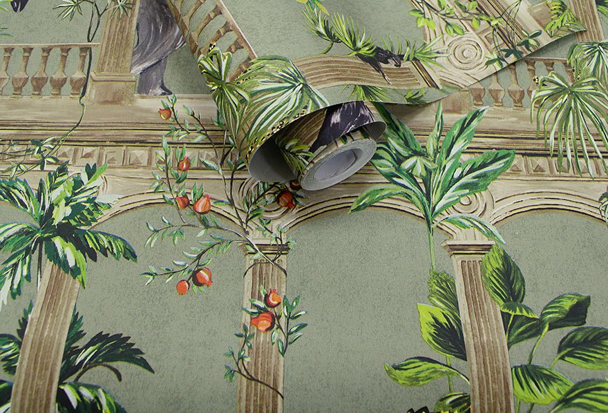 Petra Wallpaper - Sage - Holden Décor - 91353 - Premier Wallcovering