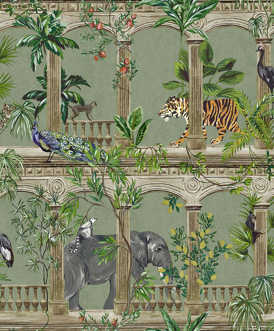 Petra Wallpaper - Sage - Holden Décor - 91353 - Premier Wallcovering
