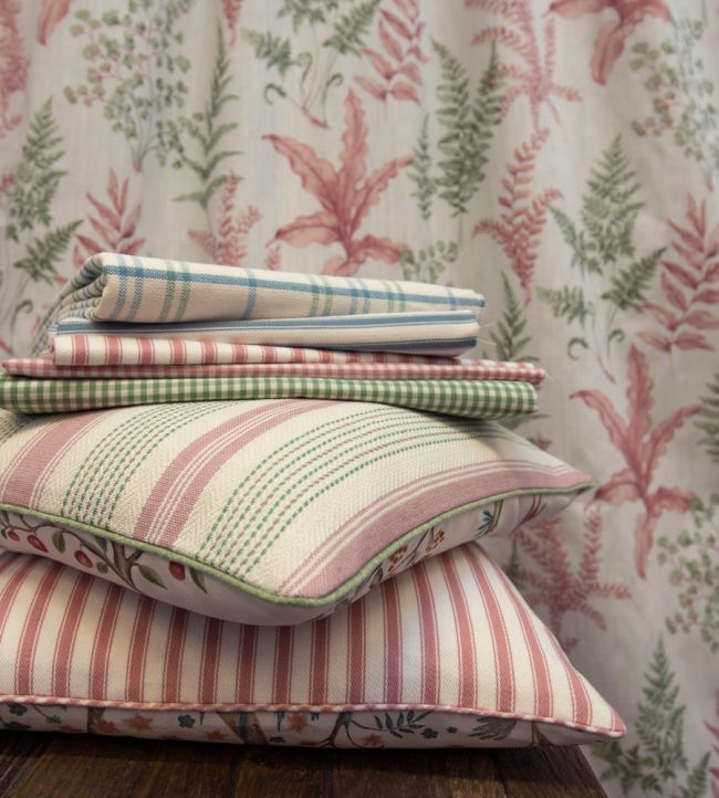 pf50505.404.0 - Sherborne Ticking Fabric - Pink - Baker Lifestyle