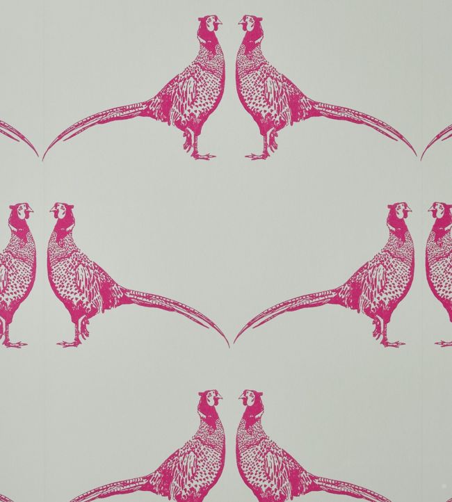 Pheasant Wallpaper - Pink - BG1500102 - Barneby Gates - Premier Wallcovering