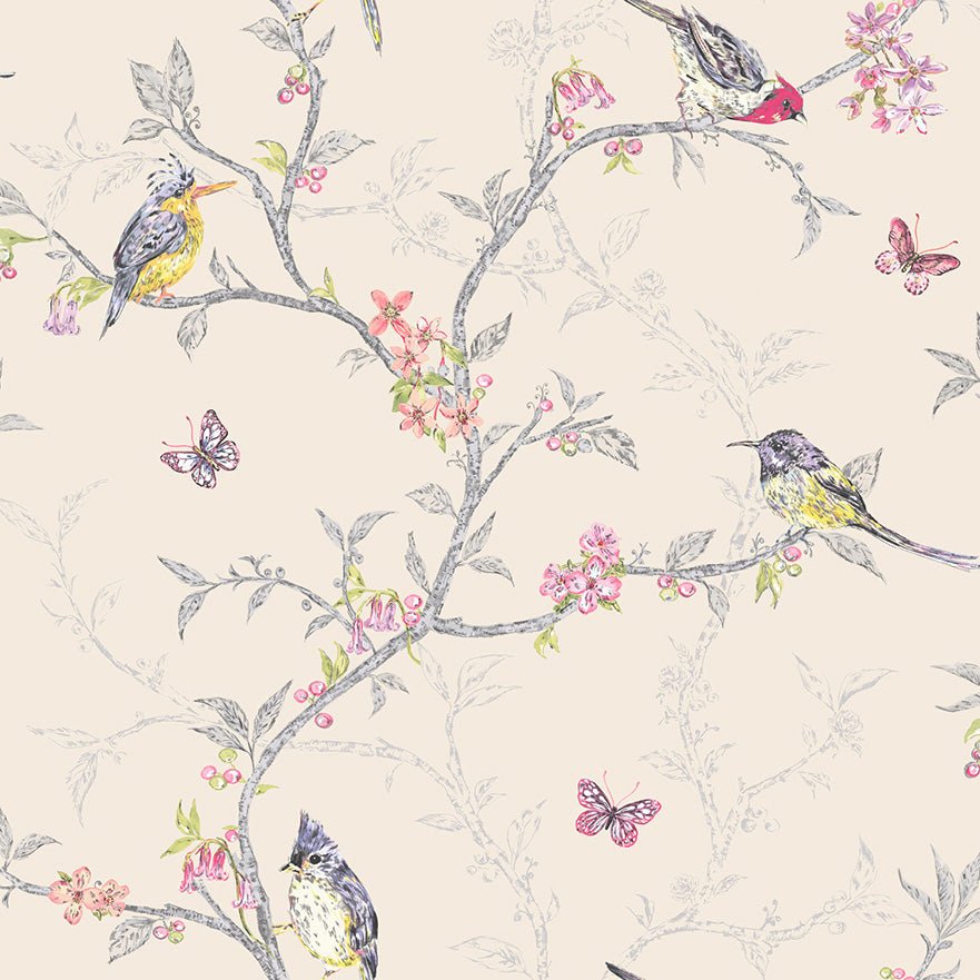 Phoebe Wallpaper - Beige - Holden Décor - 98082 - Premier Wallcovering