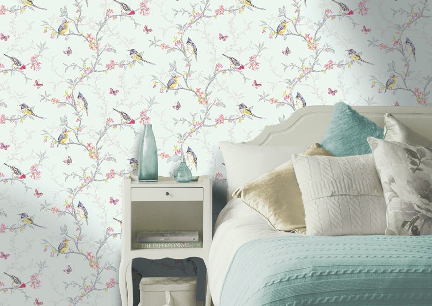 Phoebe Wallpaper - Soft Teal - Holden Décor - 98083 - Premier Wallcovering
