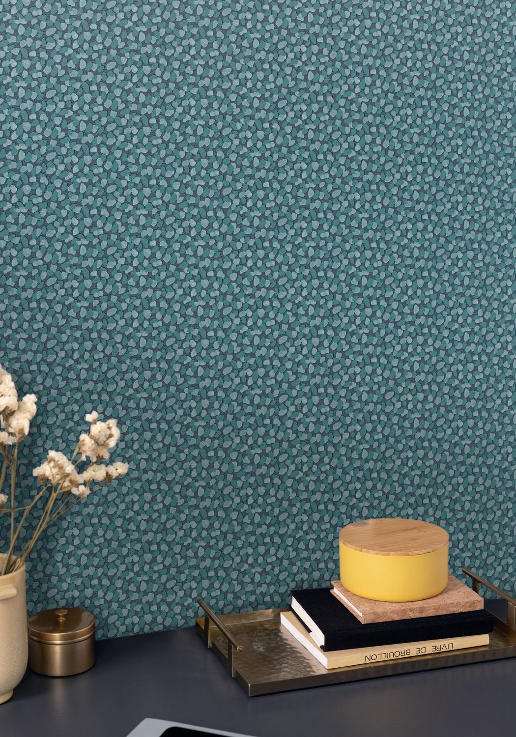 Physis Wallpaper - Bleu - Caselio - 103656160 - Premier Wallcovering