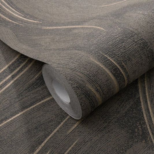 Piano Wave Metallic Wallpaper - Brown/Gold - Erismann - 10456 - 11 - Premier Wallcovering