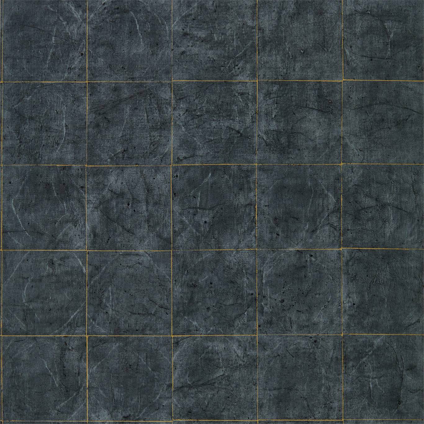 Piastrella Wallpaper - Vine Black - ZFOW312949 - Zoffany - Premier Wallcovering