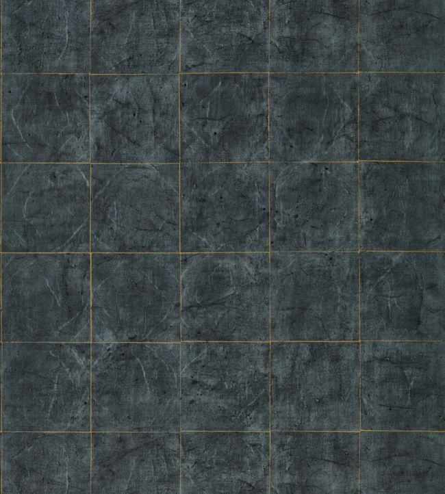 Piastrella Wallpaper - Vine Black - ZFOW312949 - Zoffany - Premier Wallcovering