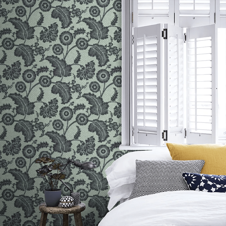 Piccadilly Wallpaper - Mock Green - Little Greene - 0284PCMOCKG - Premier Wallcovering