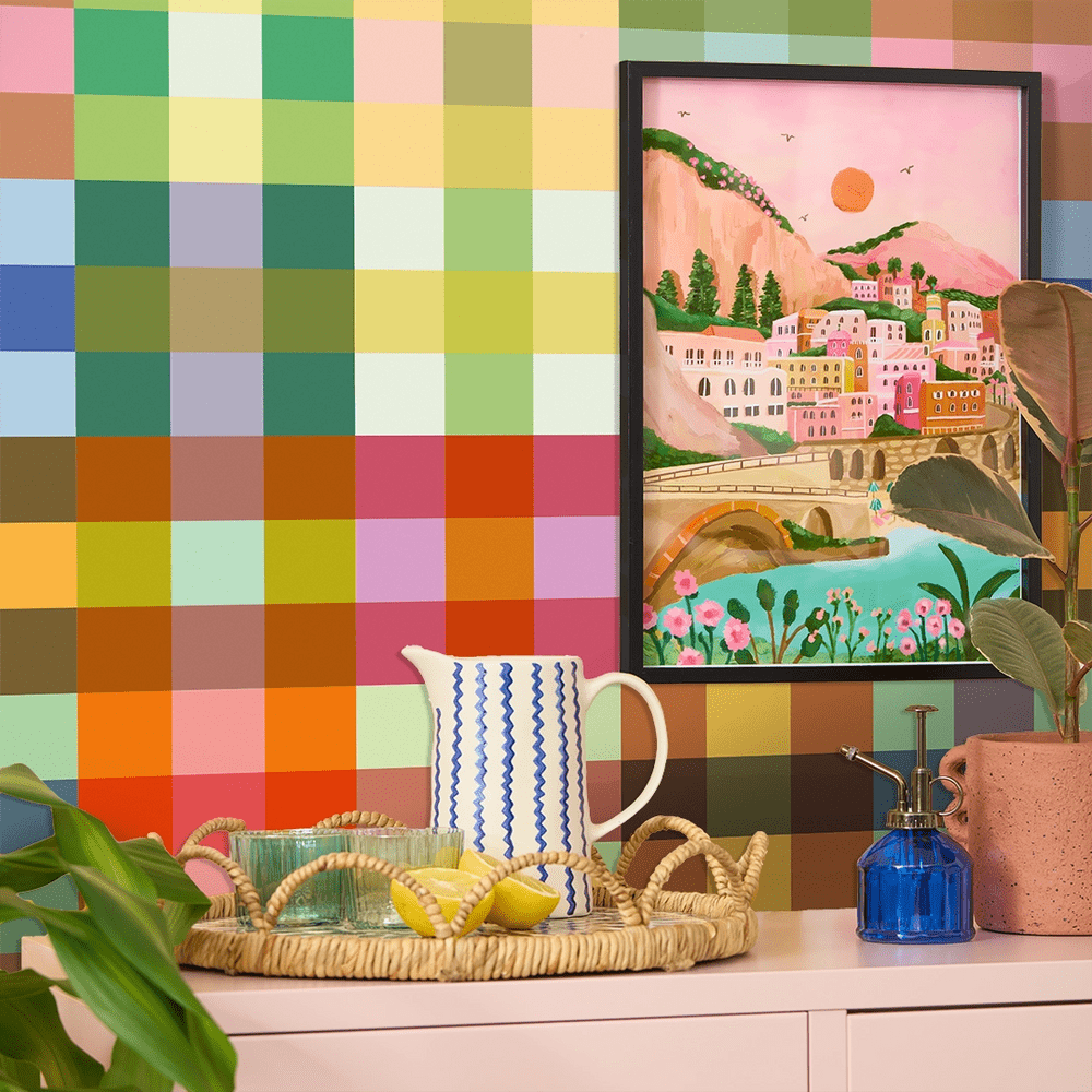 Picnic in the Park Wallpaper - Rainbow Brights - Lust Home - LH900599 - Premier Wallcovering