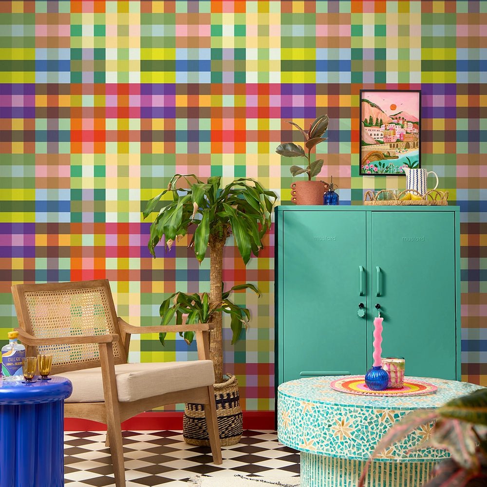 Picnic in the Park Wallpaper - Rainbow Brights - Lust Home - LH900599 - Premier Wallcovering