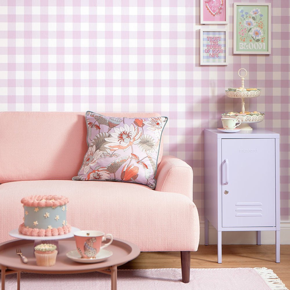 Picnic in the Park Wallpaper - Lavender - Lust Home - LH900432 - Premier Wallcovering
