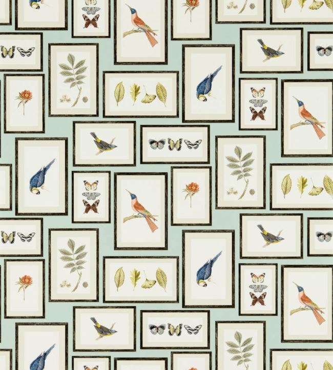 Picture Gallery Wallpaper - Sand/Multi - DVOY213399 - Sanderson - Premier Wallcovering