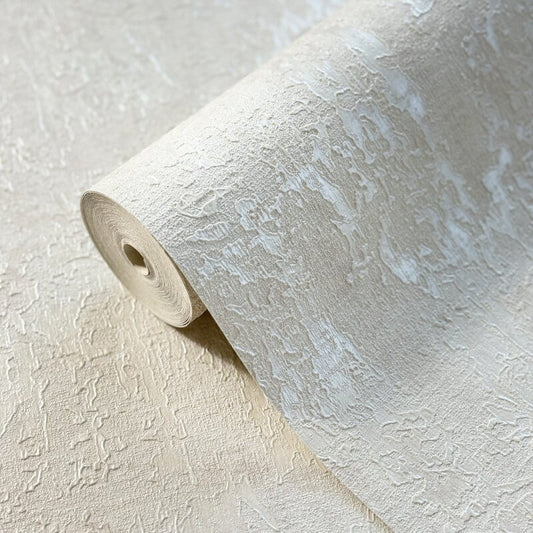 Piero Texture Metallic Wallpaper - Cream - Muriva - 811301 - Premier Wallcovering