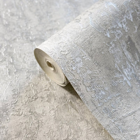 Piero Texture Metallic Wallpaper - Beige - Muriva - 811302 - Premier Wallcovering