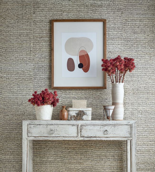 Pima Braid Wallpaper - Straw - Thibaut - T27042 - Premier Wallcovering