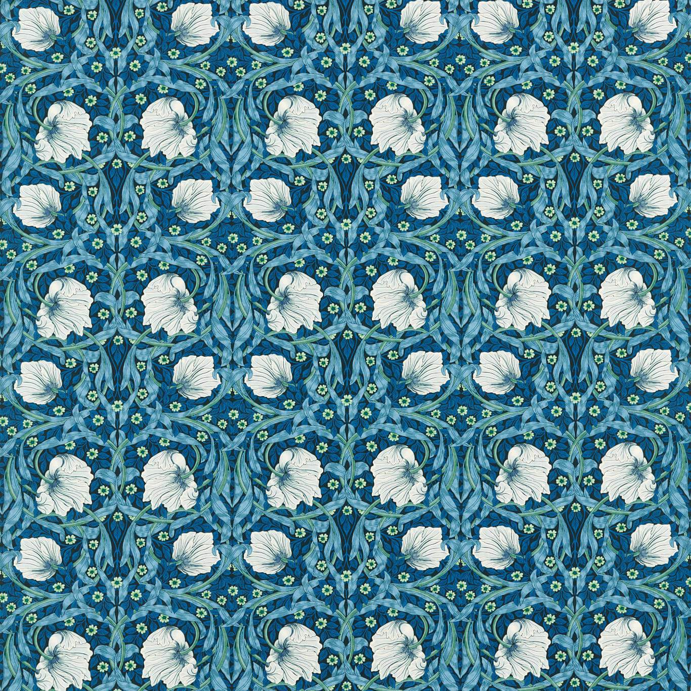 Pimpernel Fabric - Midnight/Opal - Morris & Co - 227212 - Premier Wallcovering