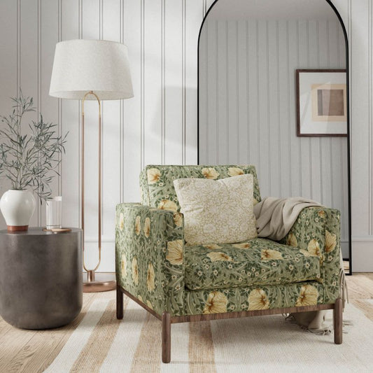 Pimpernel Velvet Fabric - Midnight Fields - Morris & Co - 227215 - Premier Wallcovering