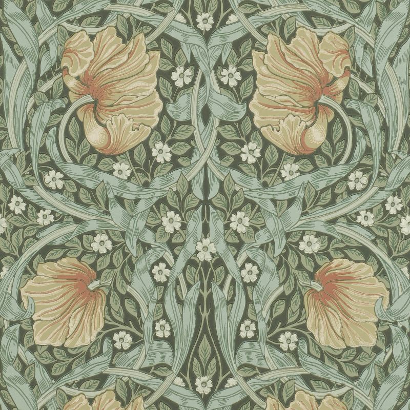 Pimpernel Wallpaper - Bayleaf/Manilla - Morris & Co - 216856 - Premier Wallcovering