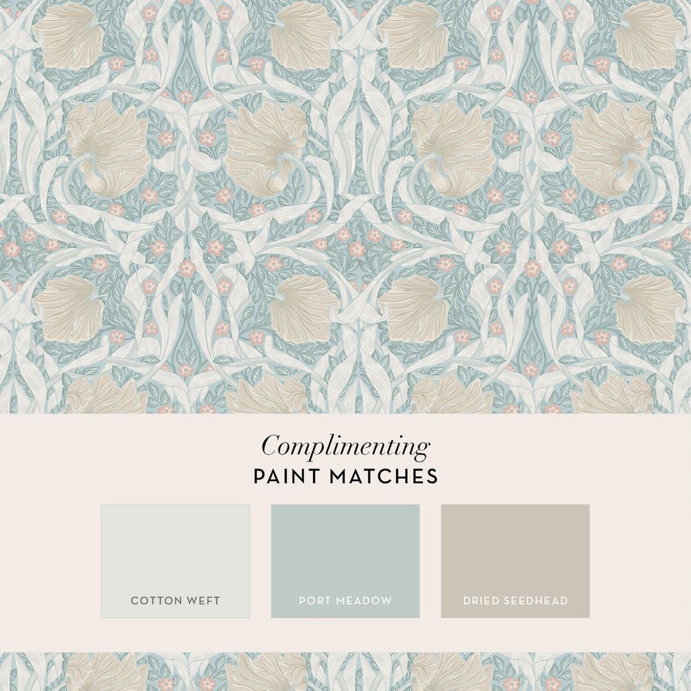 Pimpernel Wallpaper - Ocean - 140507 - William Morris - Premier Wallcovering