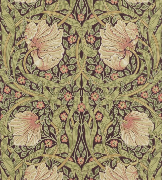 Pimpernel Wallpaper - Bullrush/Russet - 210387 - Morris & Co - Premier Wallcovering