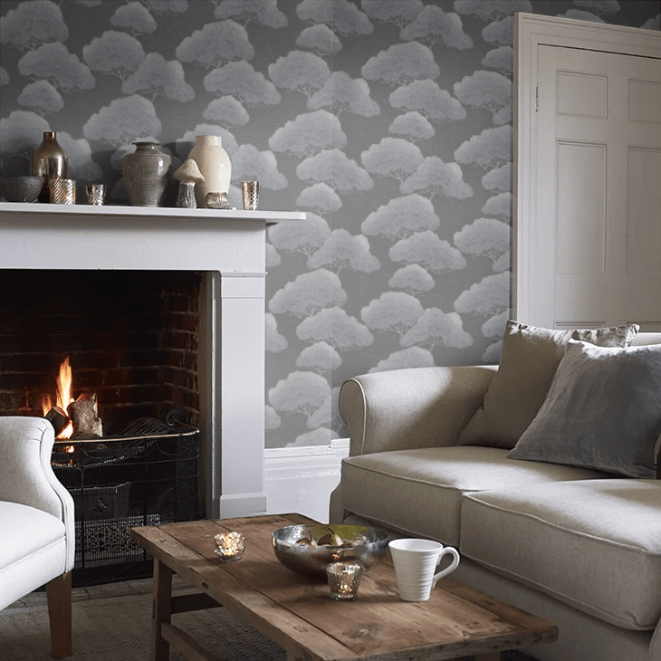Pine Wallpaper - Ash - Little Greene - 0288PIASHPI - Premier Wallcovering