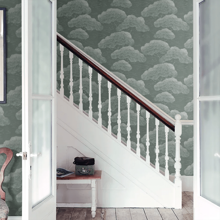 Pine Wallpaper - Silver Grey - Little Greene - 275PISILVE - Premier Wallcovering