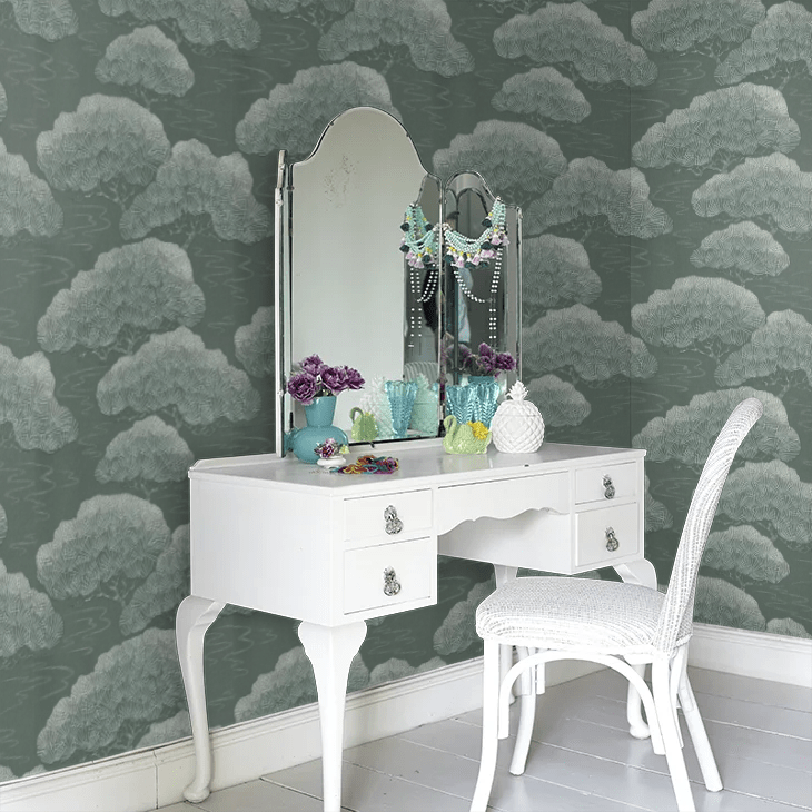 Pine Wallpaper - Silver Grey - Little Greene - 275PISILVE - Premier Wallcovering