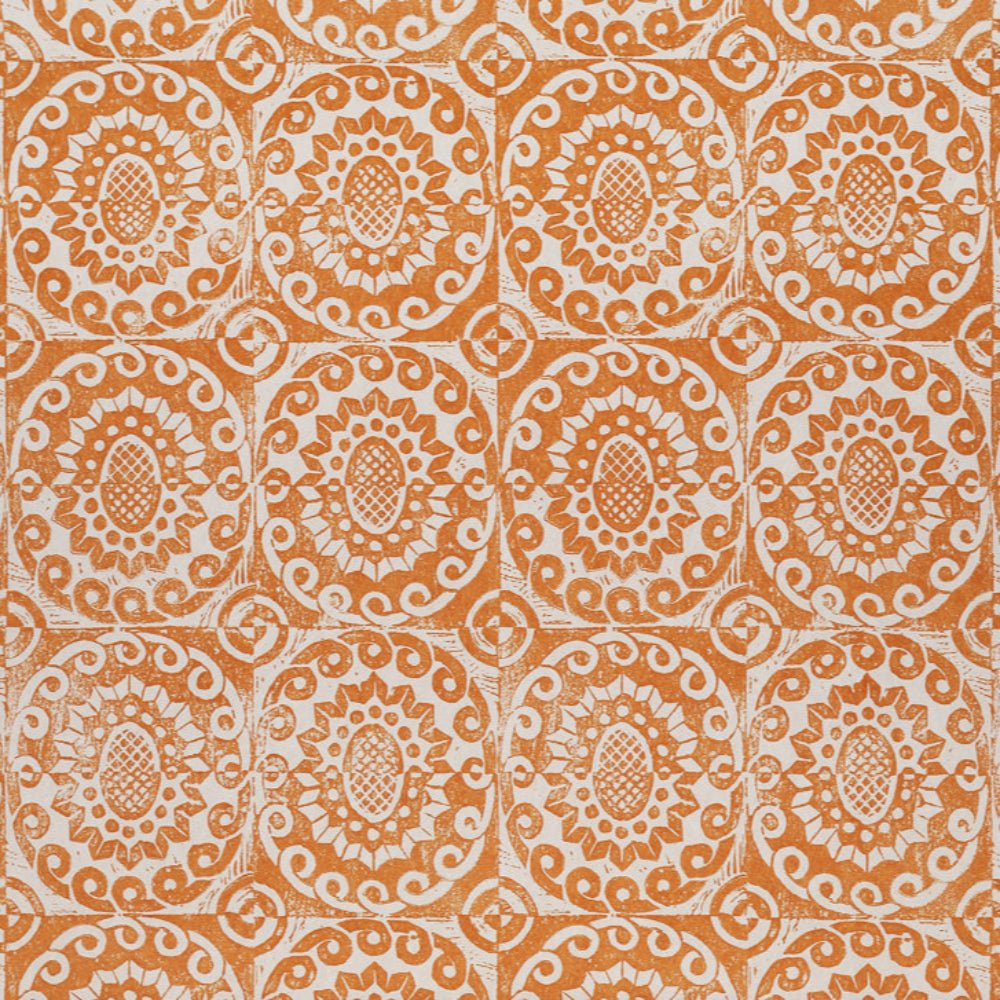 Pineapple Wallpaper - Tangerine - Blithfield - 300-02 - Premier Wallcovering
