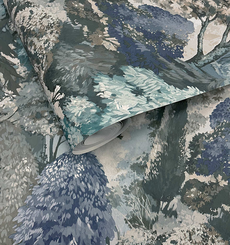Pinecrest Wallpaper - Teal / Green - Holden Décor - 91952 - Premier Wallcovering