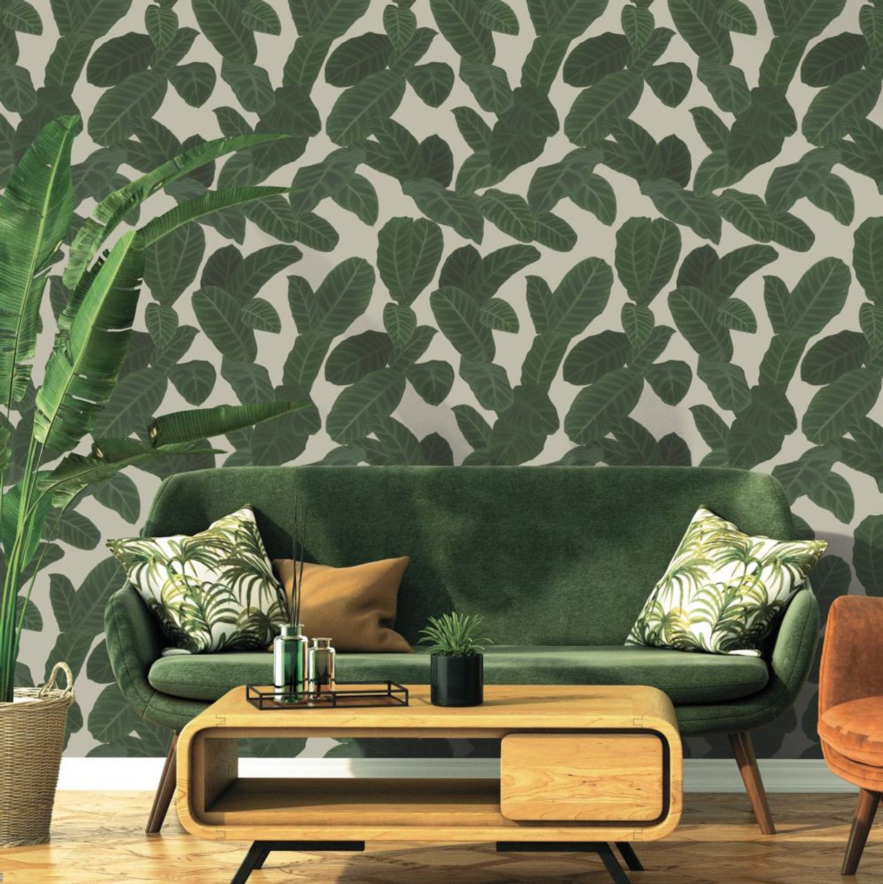 Piner Eden Wallpaper - Nude - Ted Baker - 13128 - Premier Wallcovering