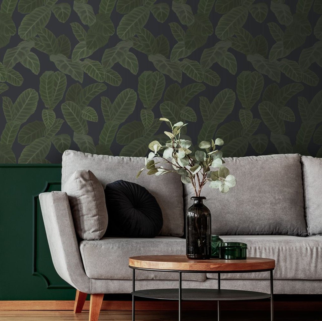 Piner Eden Wallpaper - Charcoal - Ted Baker - 13126 - Premier Wallcovering
