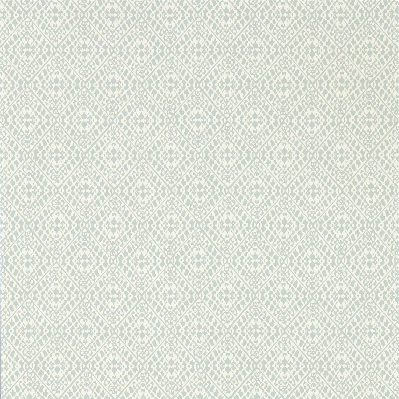 Pinjara Trellis Wallpaper - Blue Clay - DLMW216906 - Sanderson - Premier Wallcovering