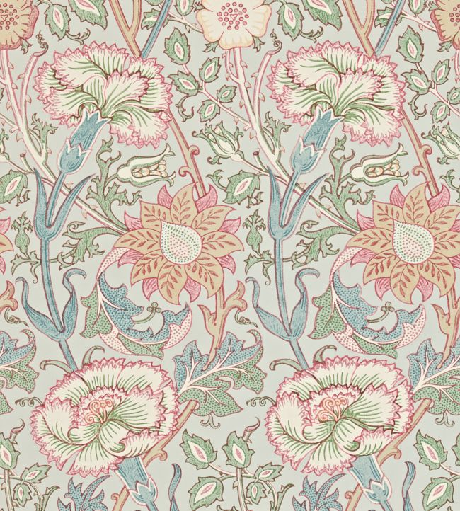 Pink & Rose Wallpaper - Eggshell/Rose - 212568 - Morris & Co - Premier Wallcovering