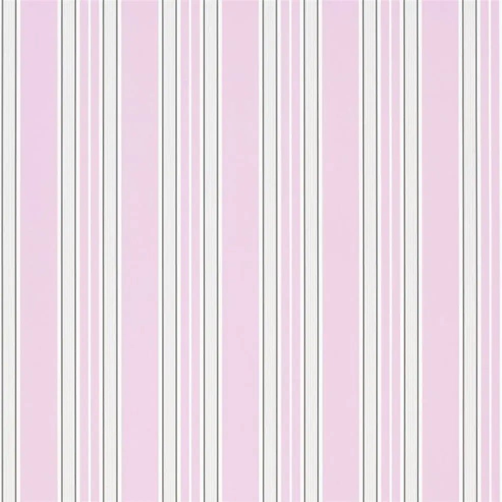Pinstripe Wallpaper - Peony - P586/08 - Designers Guild - Premier Wallcovering